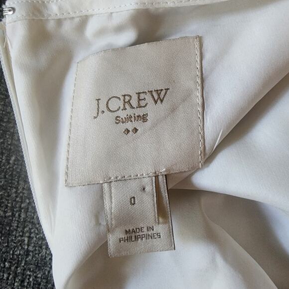 J.Crew Suiting Pink Stiped Cap Sleeve Sheath Dress | Women's 0 - Picture 10 of 11